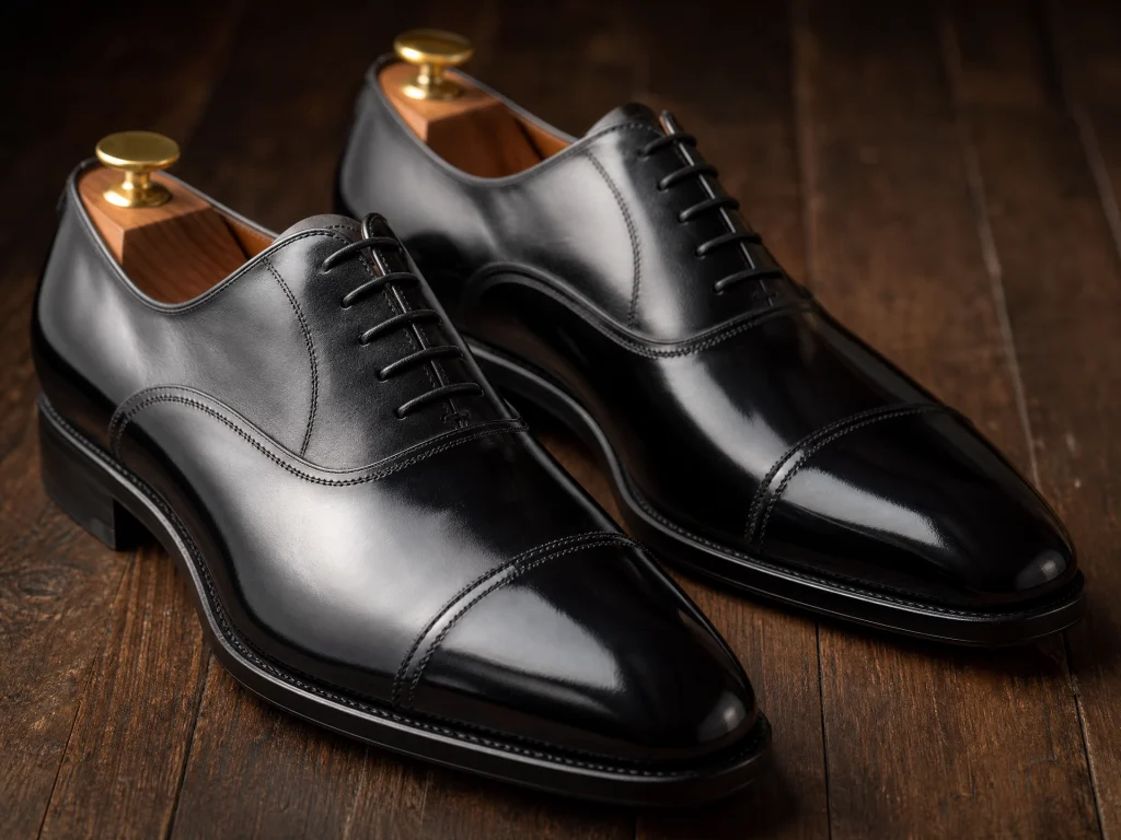 Black Cap-Toe Oxford