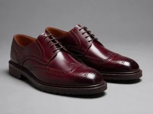 Burgundy Brogue Derby